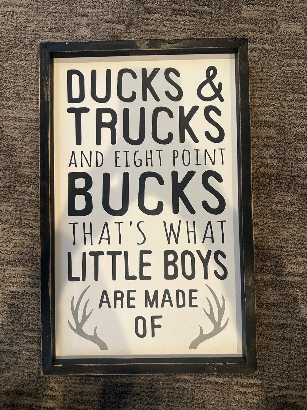 Hobby Lobby Rustic 'Ducks & Trucks' Boy Wall Sign